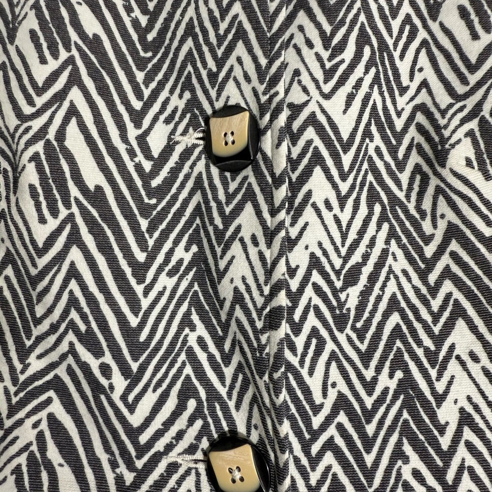 Cabi Monochrome Zebra Pattern Jacket - image 3